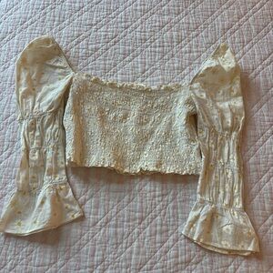 Storia Cream Floral Blouse